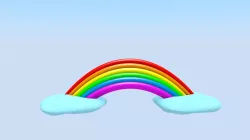 Cartoon Rainbow Free 3D model