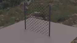 Chain-Link Fence Material Free low-poly  3D model