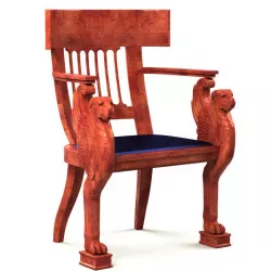 Chair with lions 3D model