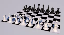 Chess Figures models Free low-poly  3D model