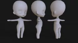 Chibi Base Mesh 3D model