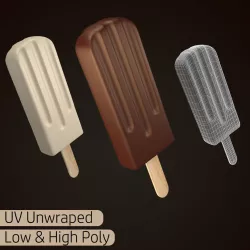 Chocobar Ice cream 3D model