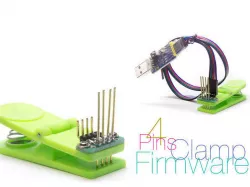 Clamp for firmware controllers 4 pins Free 3D model