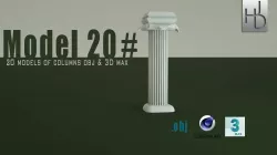  Column 3D Free 3D model