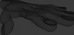 Comic Hand Free 3D model