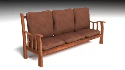 Couch Free low-poly  3D model