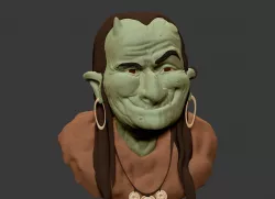 Creature Bust Free 3D model