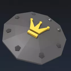 Crown Shield Low Poly Low-poly  3D model