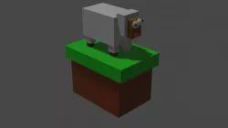 cubic lamb Free 3D model