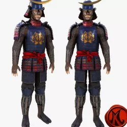 Date Clan Samurai 3D model