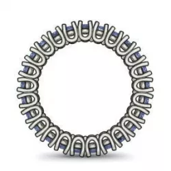 Diamond ring bend 3D print model Free 3D model