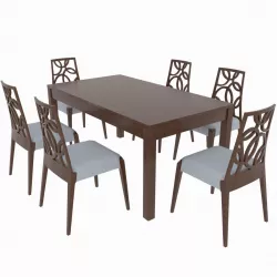 Dining set of classical italian design Giuliacasa Michelangelo 3D model