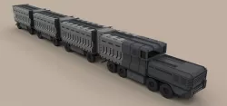 DMC road train from movie Deadpool 2 3D model
