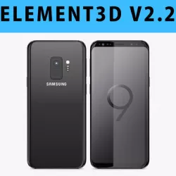 E3D - Samsung Galaxy S9 Midnight Black 3D model 3D model