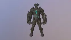 Earth Golem Elemental Free low-poly  3D model