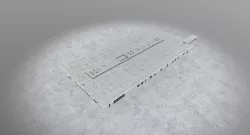 EDDB Technical Building 1 Low-poly  3D model