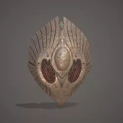 Elves Shield Free low-poly  3D model