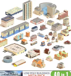 Epic Low Poly Bundle  Low-poly  3D model