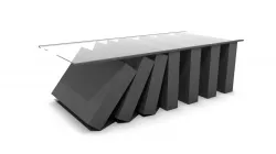 Falling Dominoes Coffee Table  Low-poly  3D model
