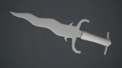 Fantasy Dagger Free low-poly  3D model
