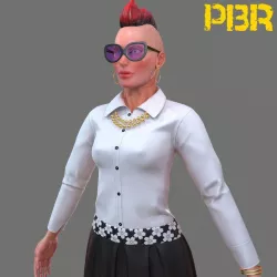 Free Lady Free low-poly  3D model