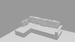 Free sofa 3D model Free 3D model