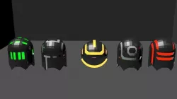 Futuristic pacman Free 3D model