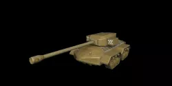 Futuristic tank Free low-poly  3D model