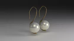 G-Pearl Earrings Free 3D model