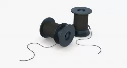 German Cable Reels WWII Free low-poly  3D model