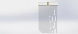 glass key card Free 3D model