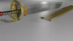 Gold Saber 3D model