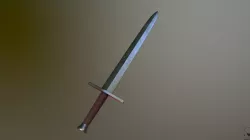 Gothic Sword Free low-poly  3D model