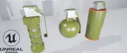 Grenade Pack Free low-poly  3D model