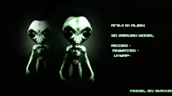 Grey Alien - Area 51 Low-poly  3D model