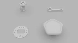 Hard Surface Kitbash free sample Free low-poly  3D model