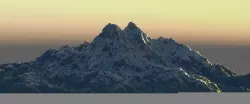 Hero mountain Low-poly  3D model