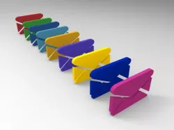 High Poly Detailed Email Icon With Many Colors  3D model