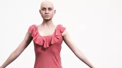 Human Woman Scan - 193F Low-poly  3D model