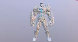 Ice Golem Elemental Free low-poly  3D model