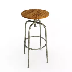 Industrial Bar Stool  Free 3D model