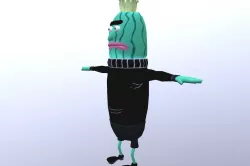 JACQUES Free low-poly  3D model