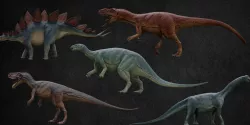 Jurassic Pack Low-poly  3D model