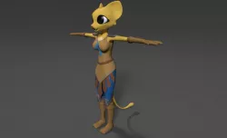Katia Managan Prequel 3D Model  Free low-poly  3D model