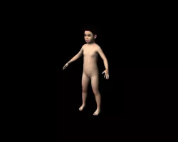 Kid Character Free low-poly  3D model