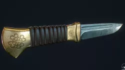 Knife Low-poly  3D model
