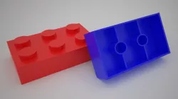 LEGO bricks Free low-poly  3D model