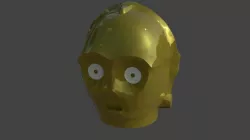 lego droid head Free 3D model