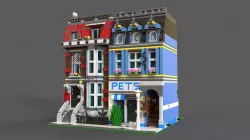 Lego Pets Shop 3D model Low-poly  3D model
