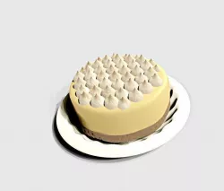 Lemon Cake Free 3D model